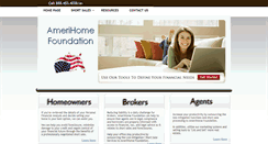 Desktop Screenshot of amerihomefoundation.org